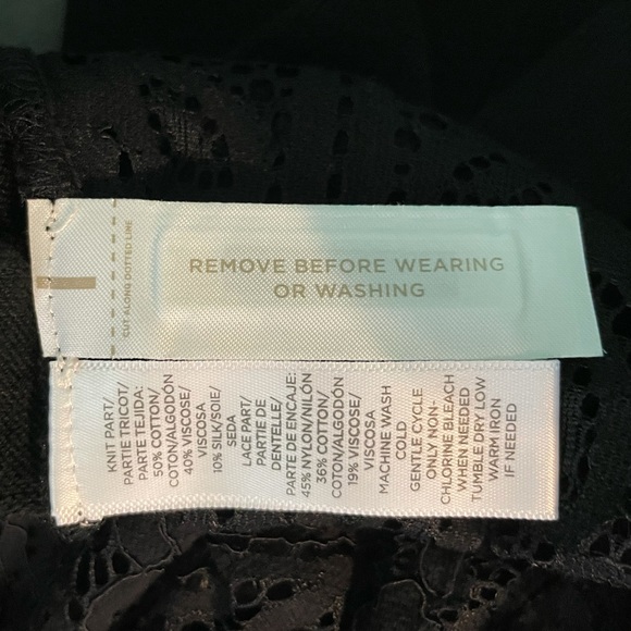 NWT GORGEOUS Loft by Ann Taylor sweater with lace - Picture 6 of 8